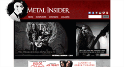 Desktop Screenshot of metalinsider.net